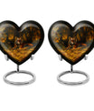 heart-shaped tiger urn for adult ashes