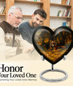 heart-shaped tiger urn for adult ashes