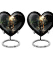 tiger urn heart design urn