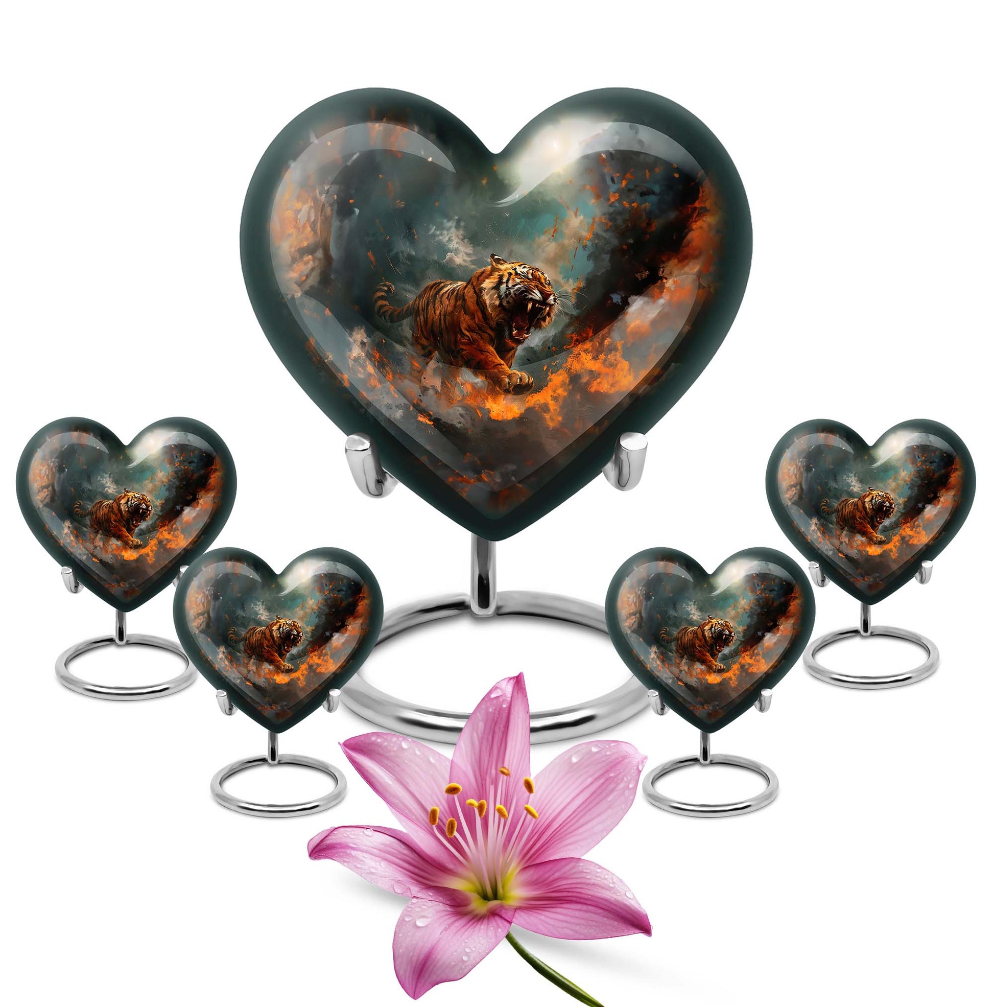 heart-shaped flower Urn