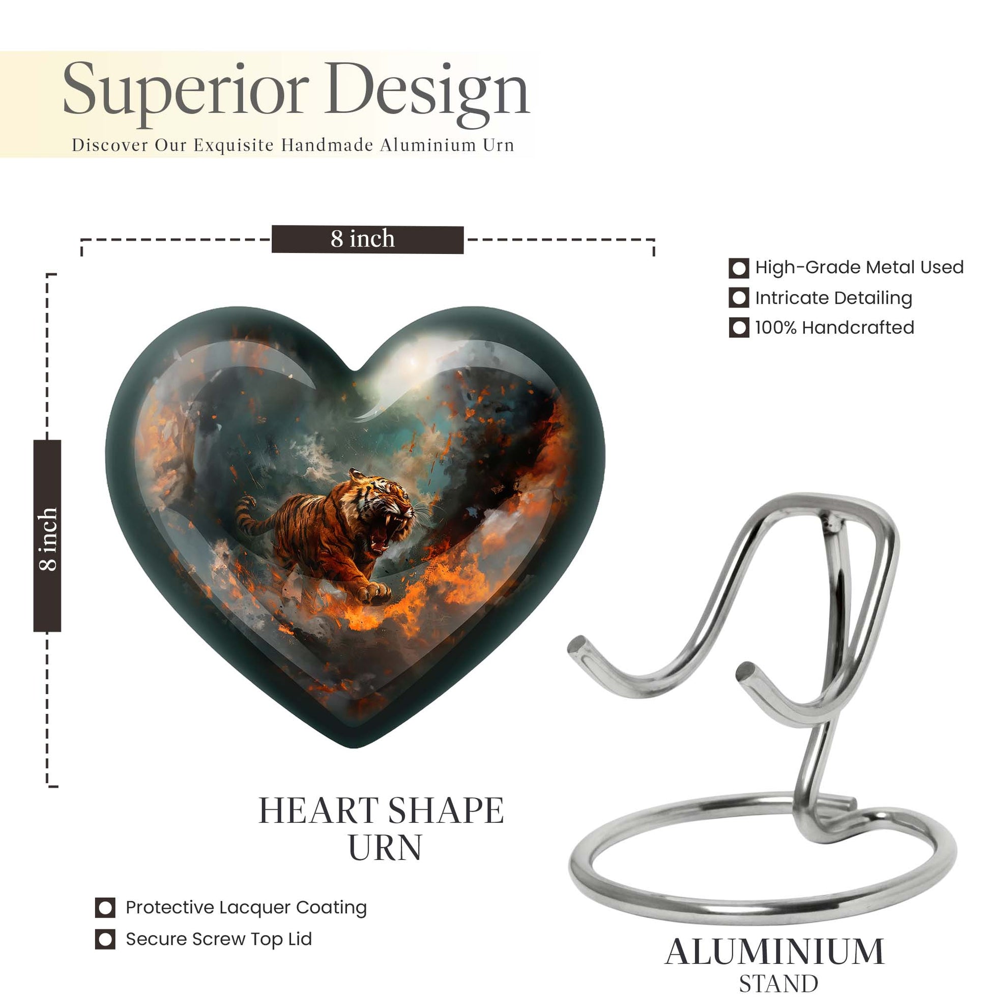 heart-shaped flower Urn