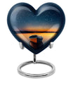 heart shaped boat urn