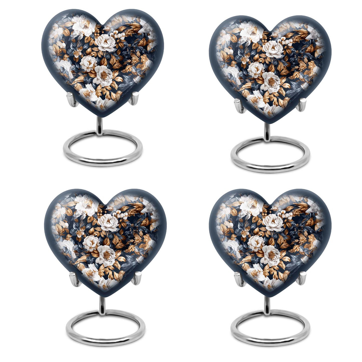 Flowers Theme 3 Inch Keepsake Pack of 4