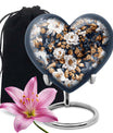 flowers Urn, Heart-shaped memorial urns