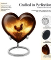 Heart-shaped Chicken Urn