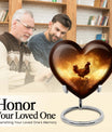 Heart-shaped Chicken Urn