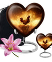 Heart-shaped Chicken Urn