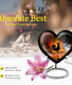 10-inch heart-shaped flowers theme chicken urn made of aluminium