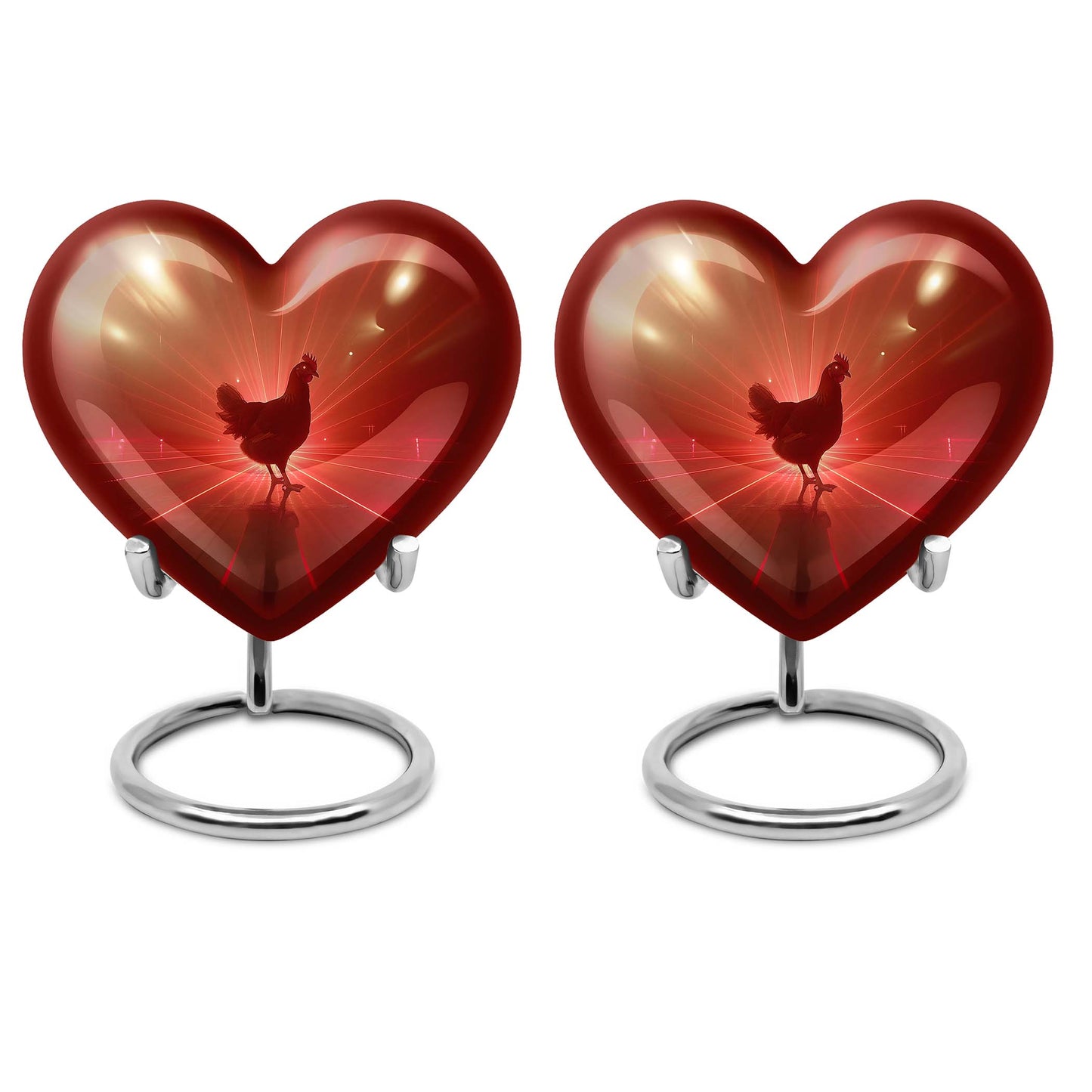 Chicken Theme 3 Inch Keepsake Pack of 2