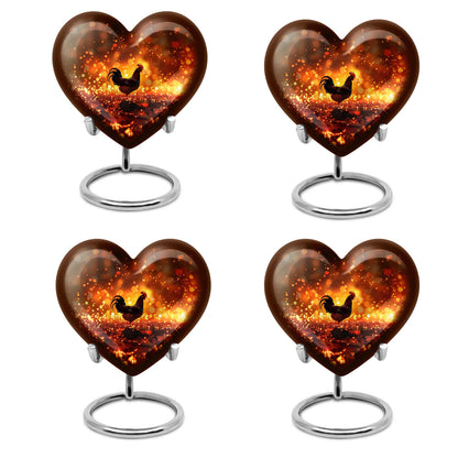 Chicken Theme 3 Inch Keepsake Pack of 4