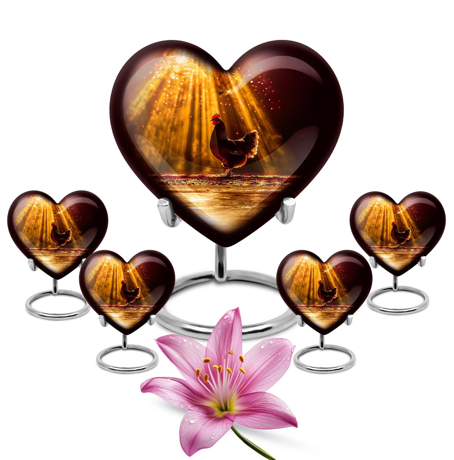 Heart cremation Urn