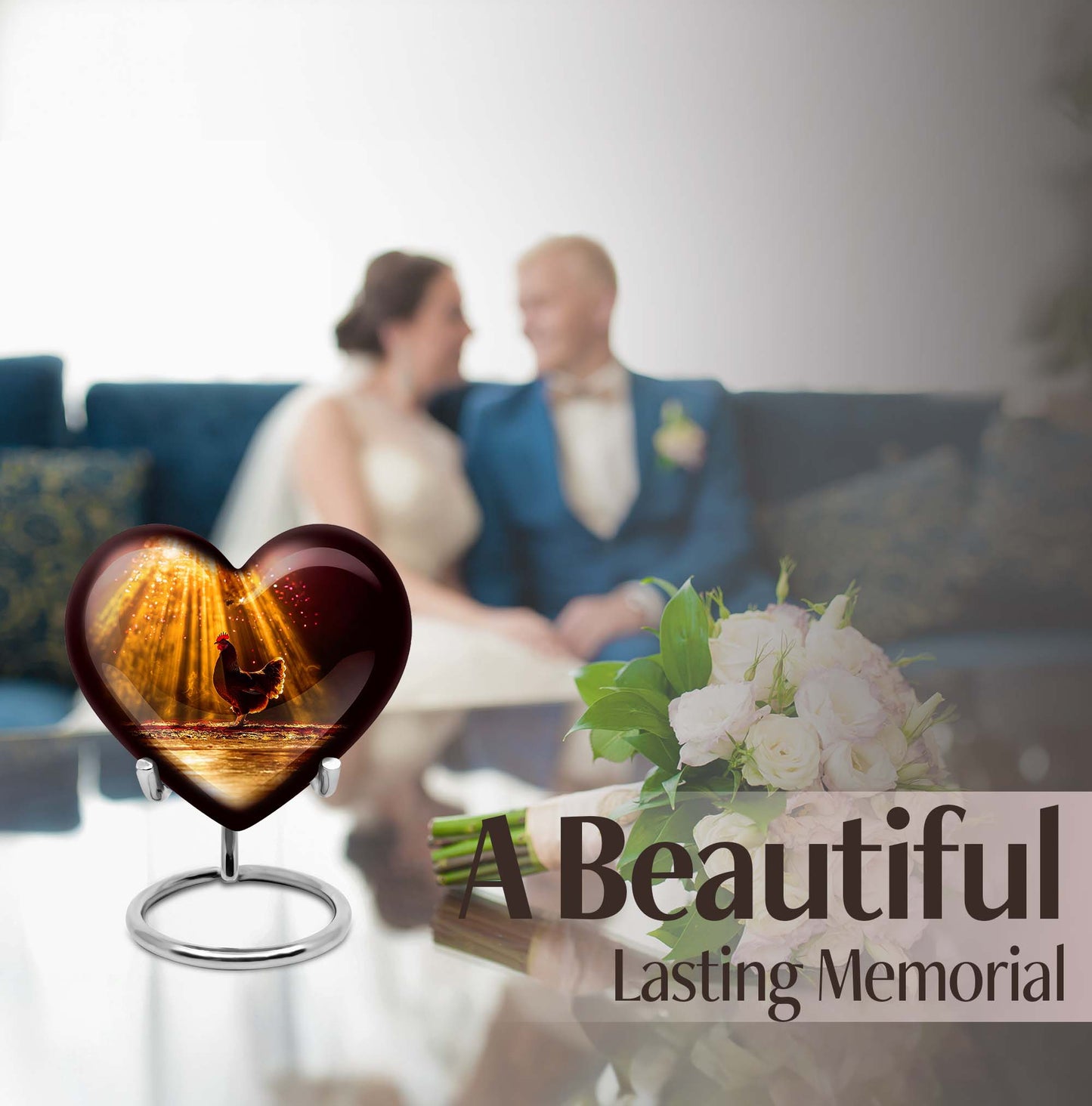Heart cremation Urn