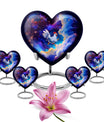 heart-shaped chicken urn