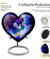 heart-shaped chicken urn