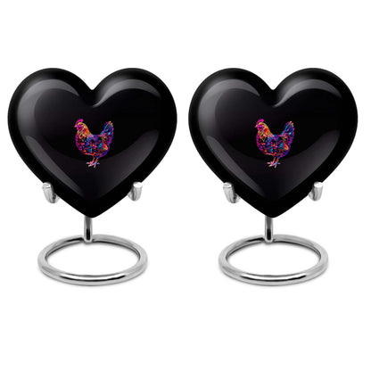 shaped chicken urn with floral theme