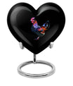 Heart-shaped 10-inch memorial medium chicken urn