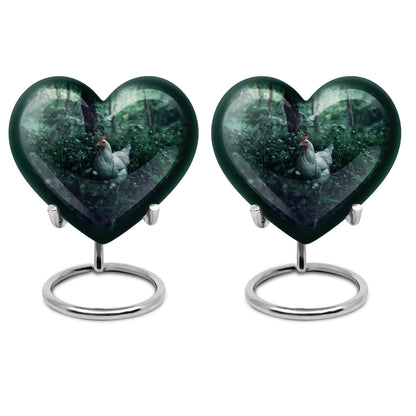  Chicken Heart Urn, memorial urn