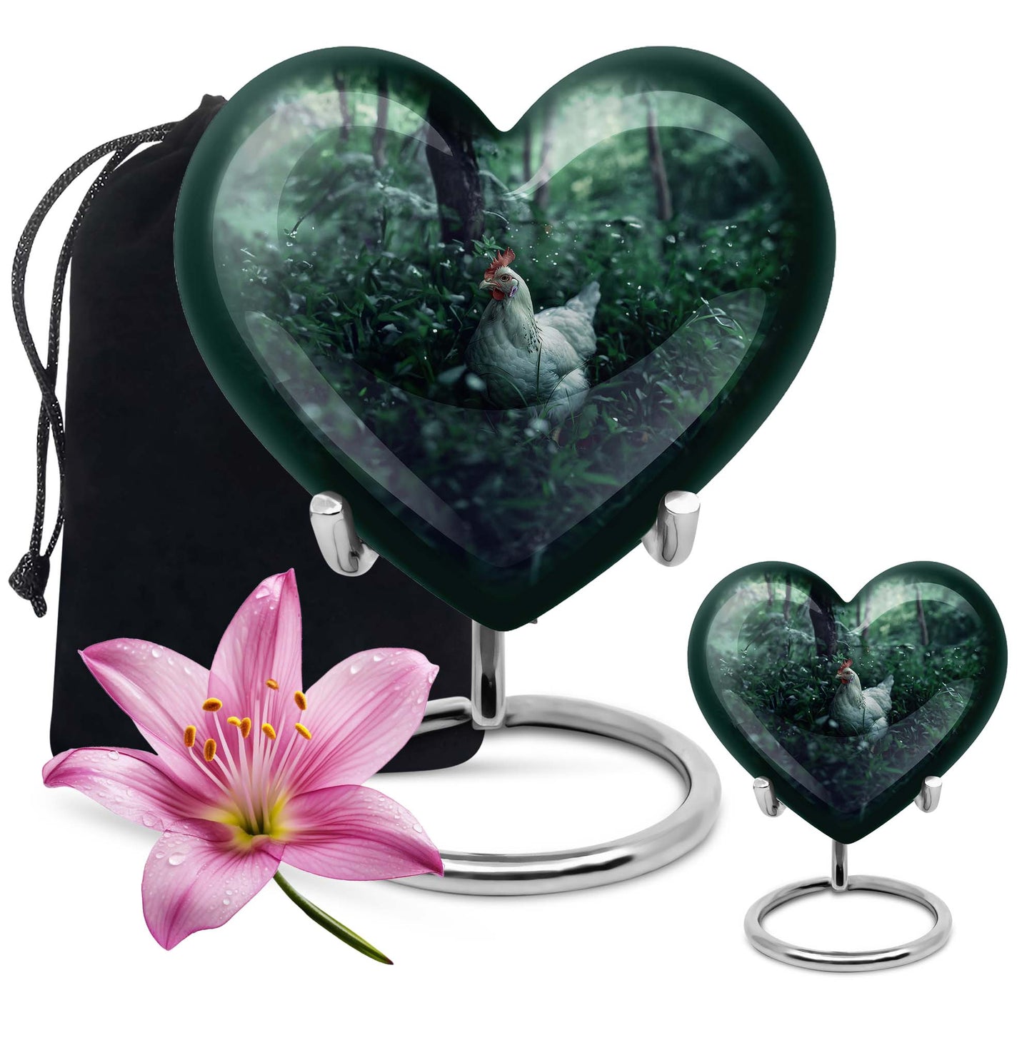  Chicken Heart Urn, memorial urn