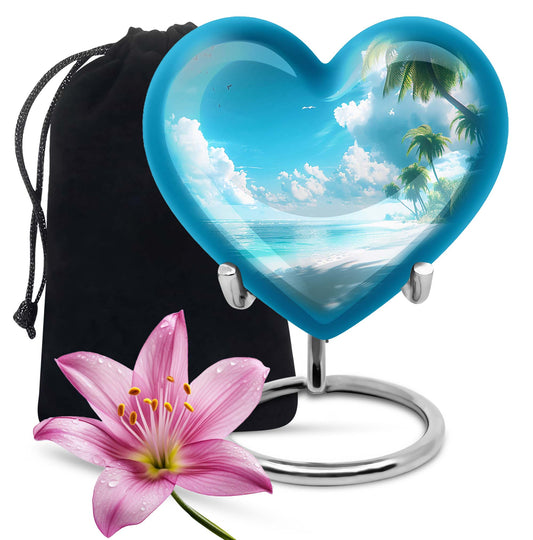 heart-shaped Beach Urn