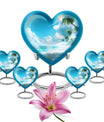 heart-shaped Beach Urn