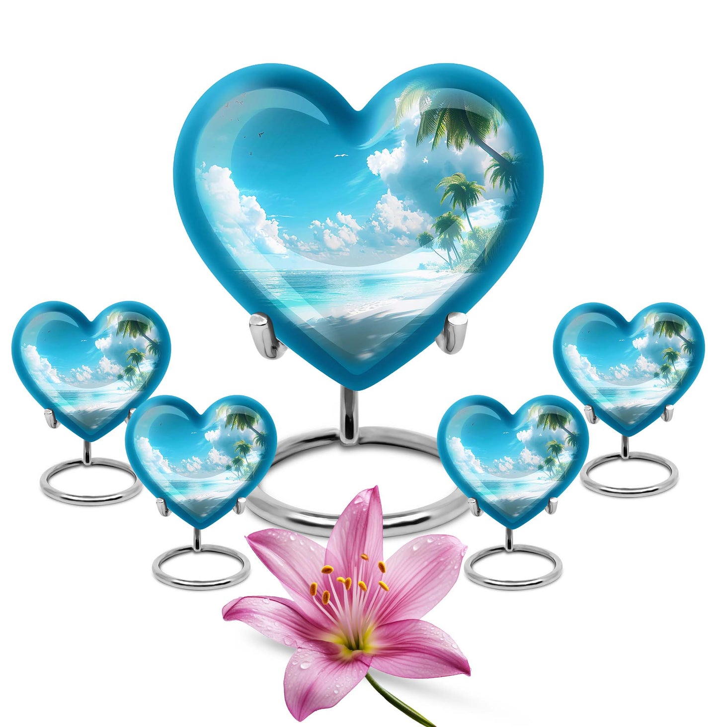 heart-shaped Beach Urn