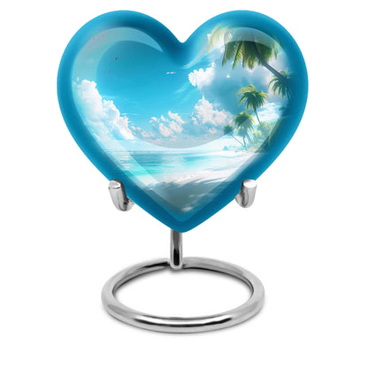 heart-shaped Beach Urn