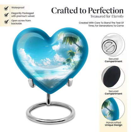 heart-shaped Beach Urn