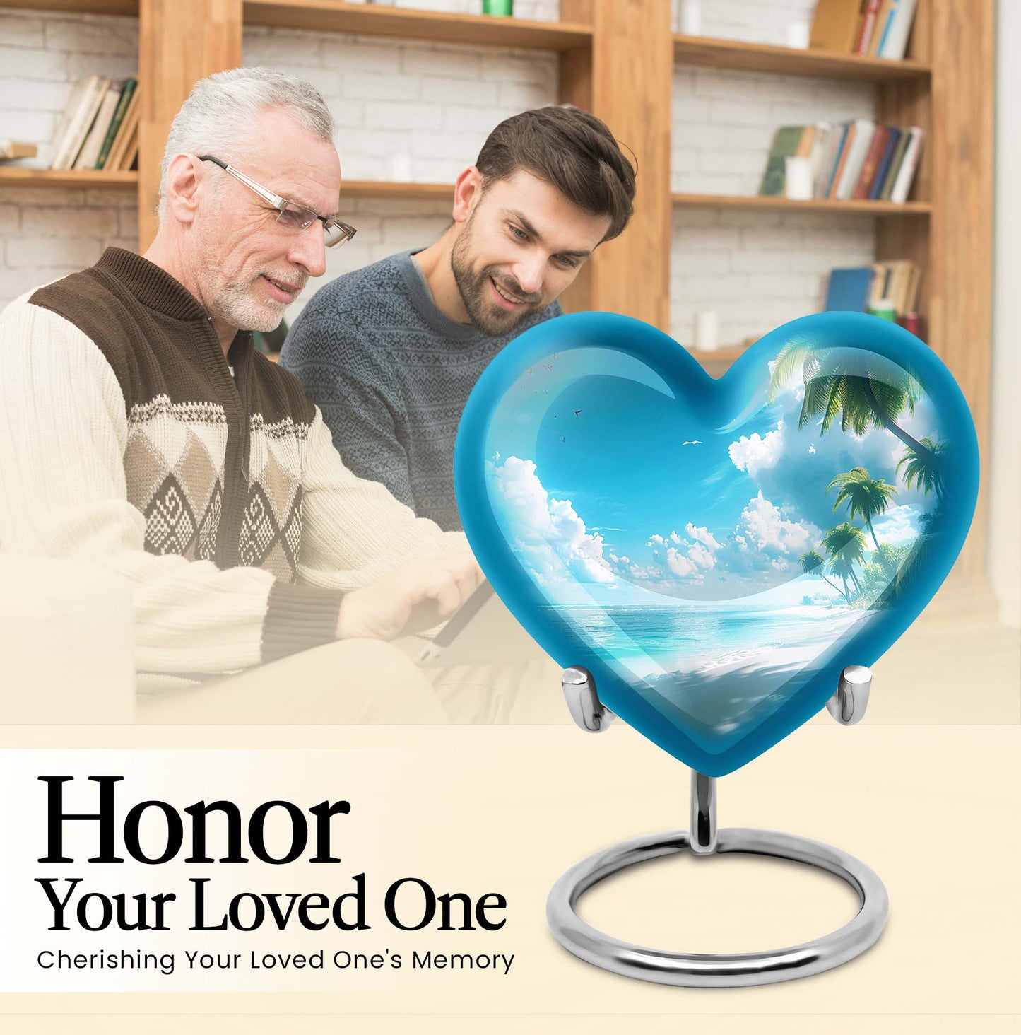 heart-shaped Beach Urn