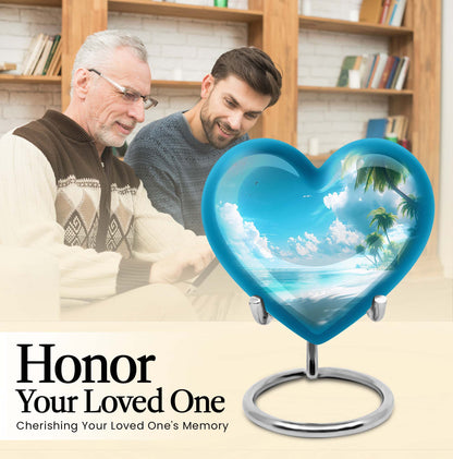 heart-shaped Beach Urn