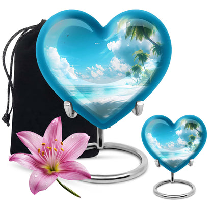 heart-shaped Beach Urn