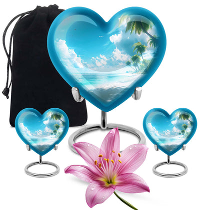 heart-shaped Beach Urn