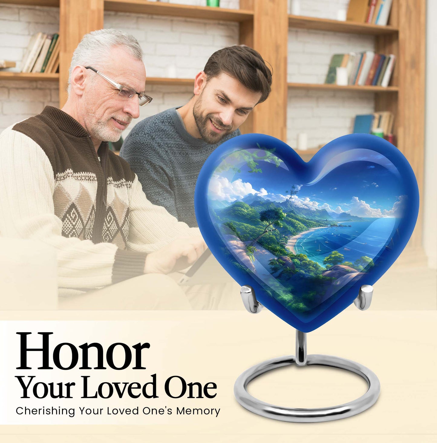 Heart Designed Beach Urn
