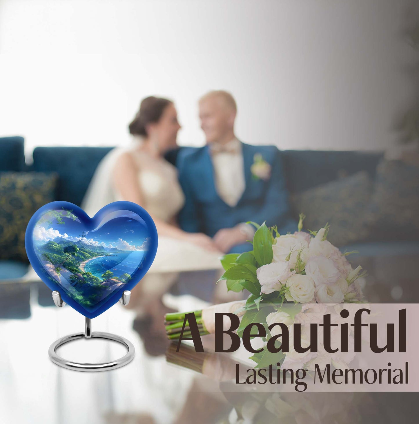 Heart Designed Beach Urn