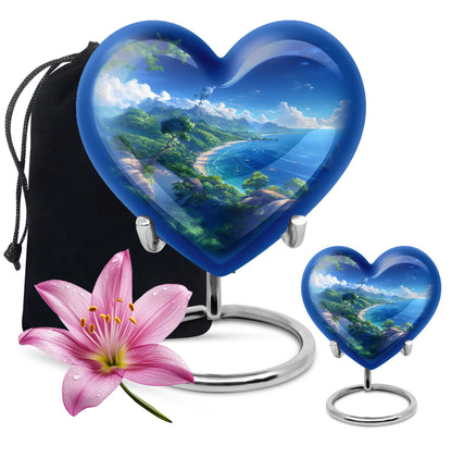 Heart Designed Beach Urn