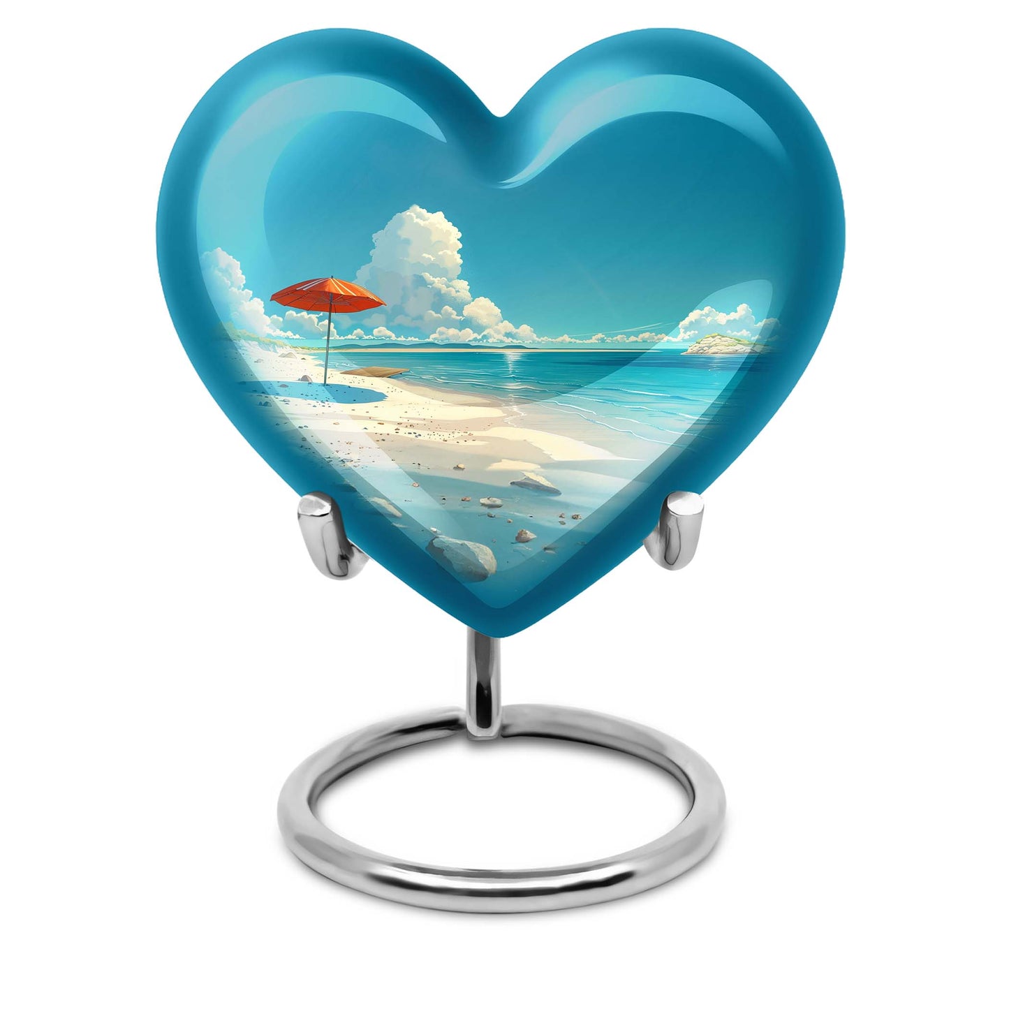 Beach Heart Urn