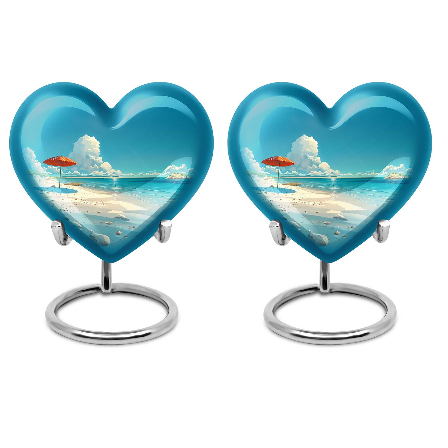 Beach Heart Urn