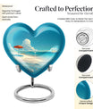 Beach Heart Urn