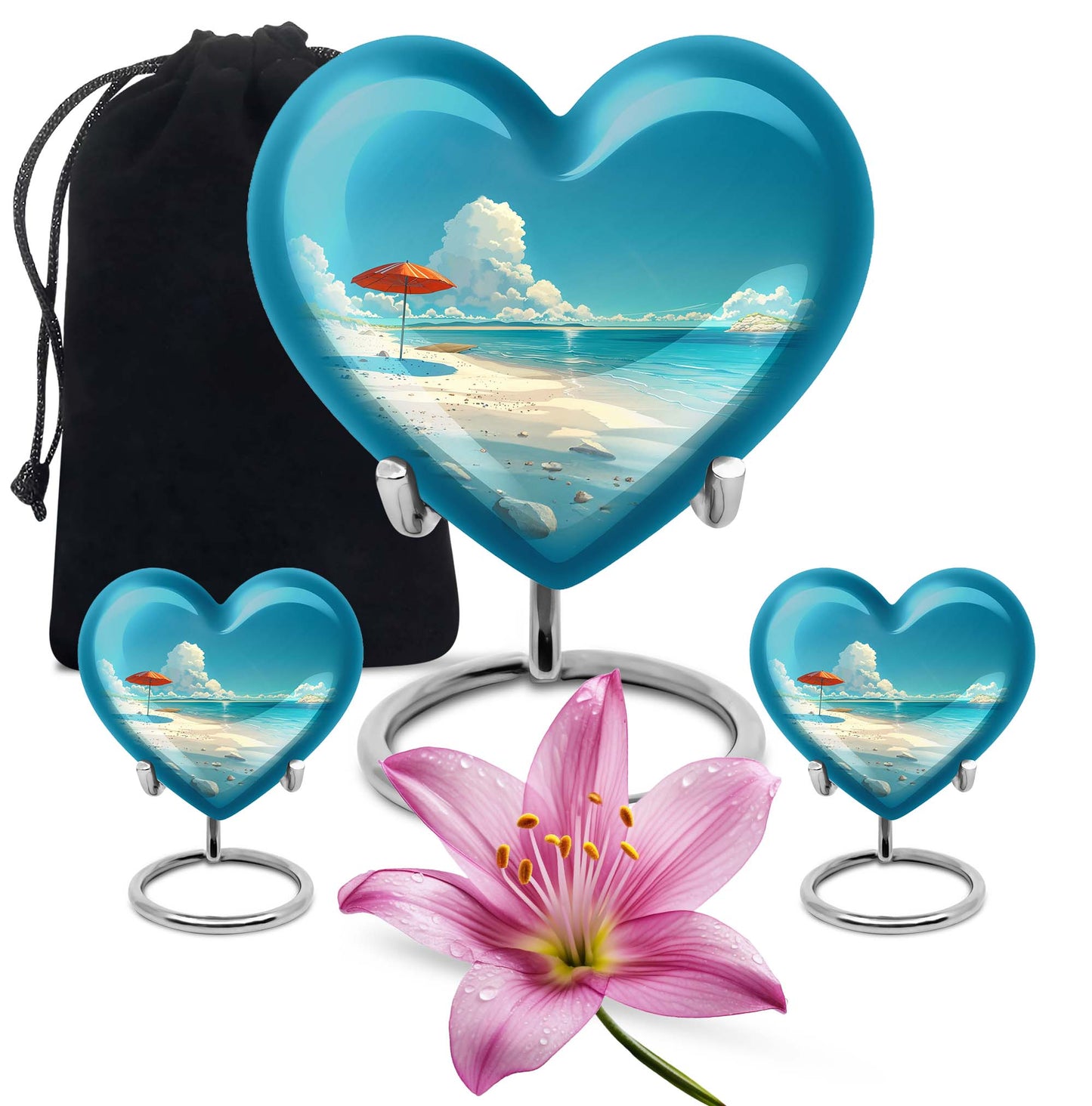 Beach Heart Urn
