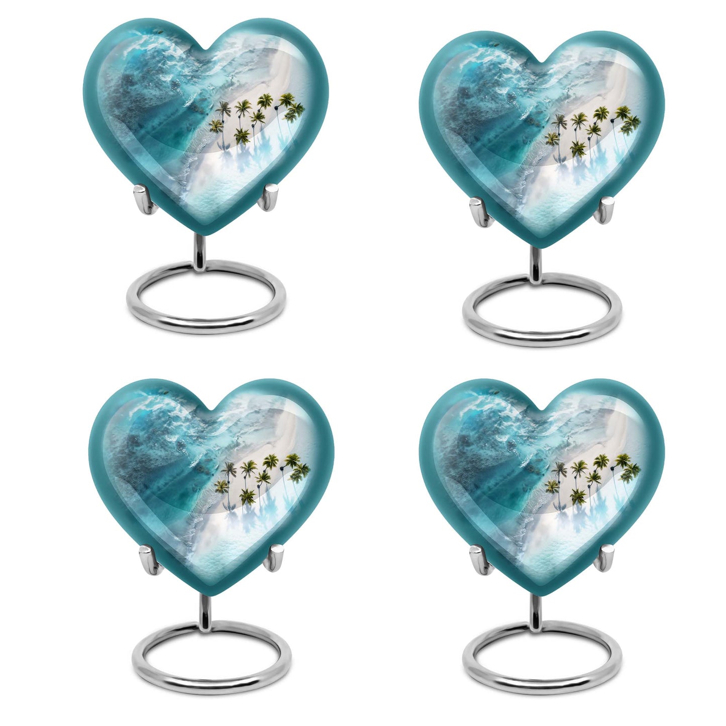 Beach Theme 3 Inch Keepsake Pack of 4