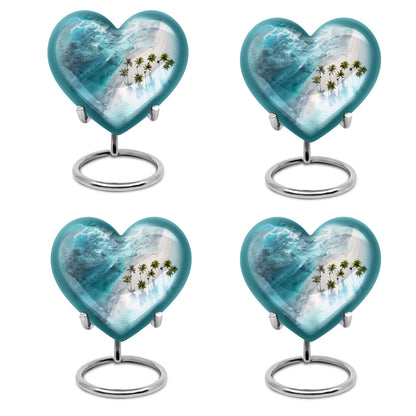 Beach Theme 3 Inch Keepsake Pack of 4
