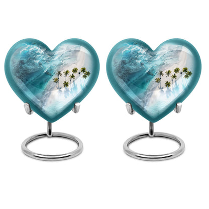 Beach Theme 3 Inch Keepsake Pack of 2