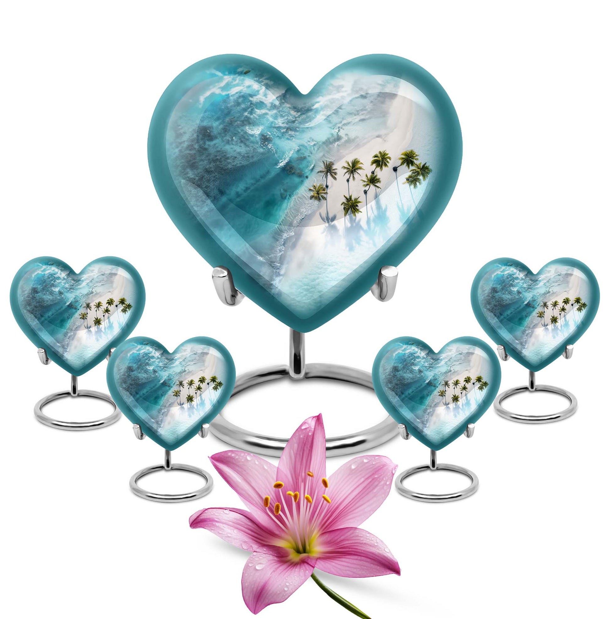 heart-shaped Beach Urn