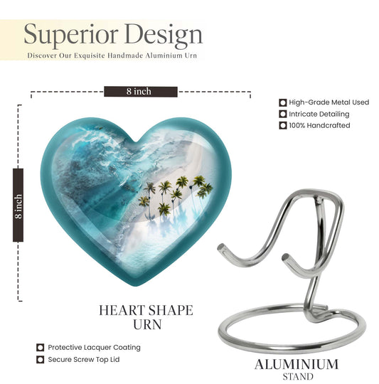 heart-shaped Beach Urn