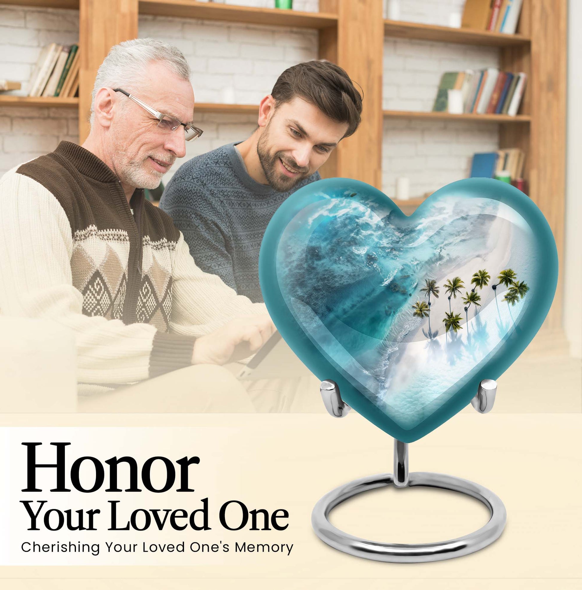 heart-shaped Beach Urn