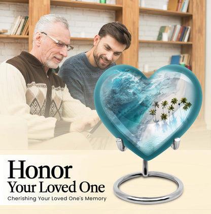 heart-shaped Beach Urn