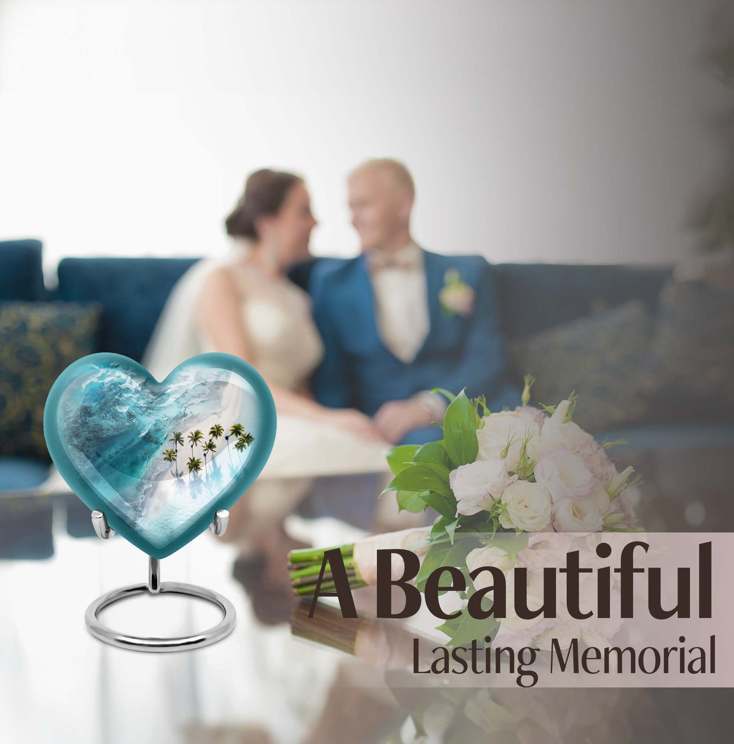 heart-shaped Beach Urn