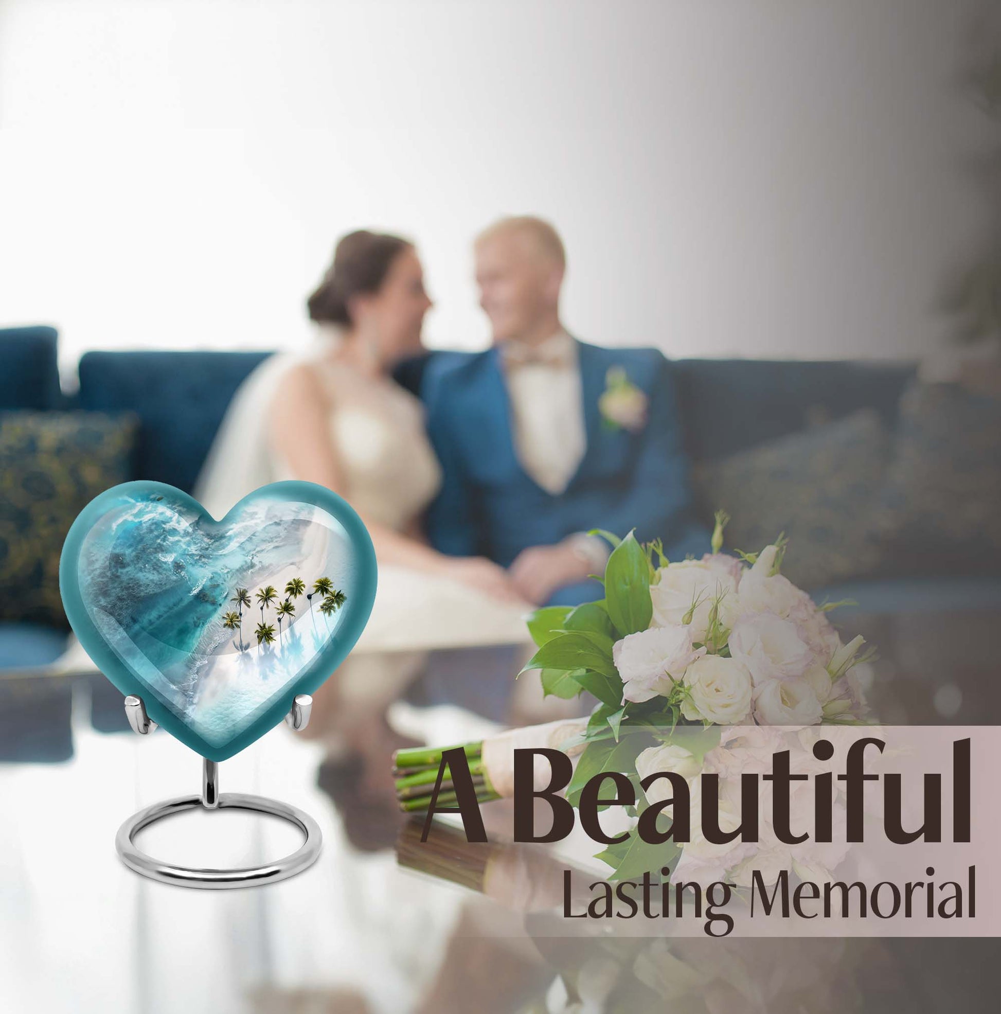 heart-shaped Beach Urn