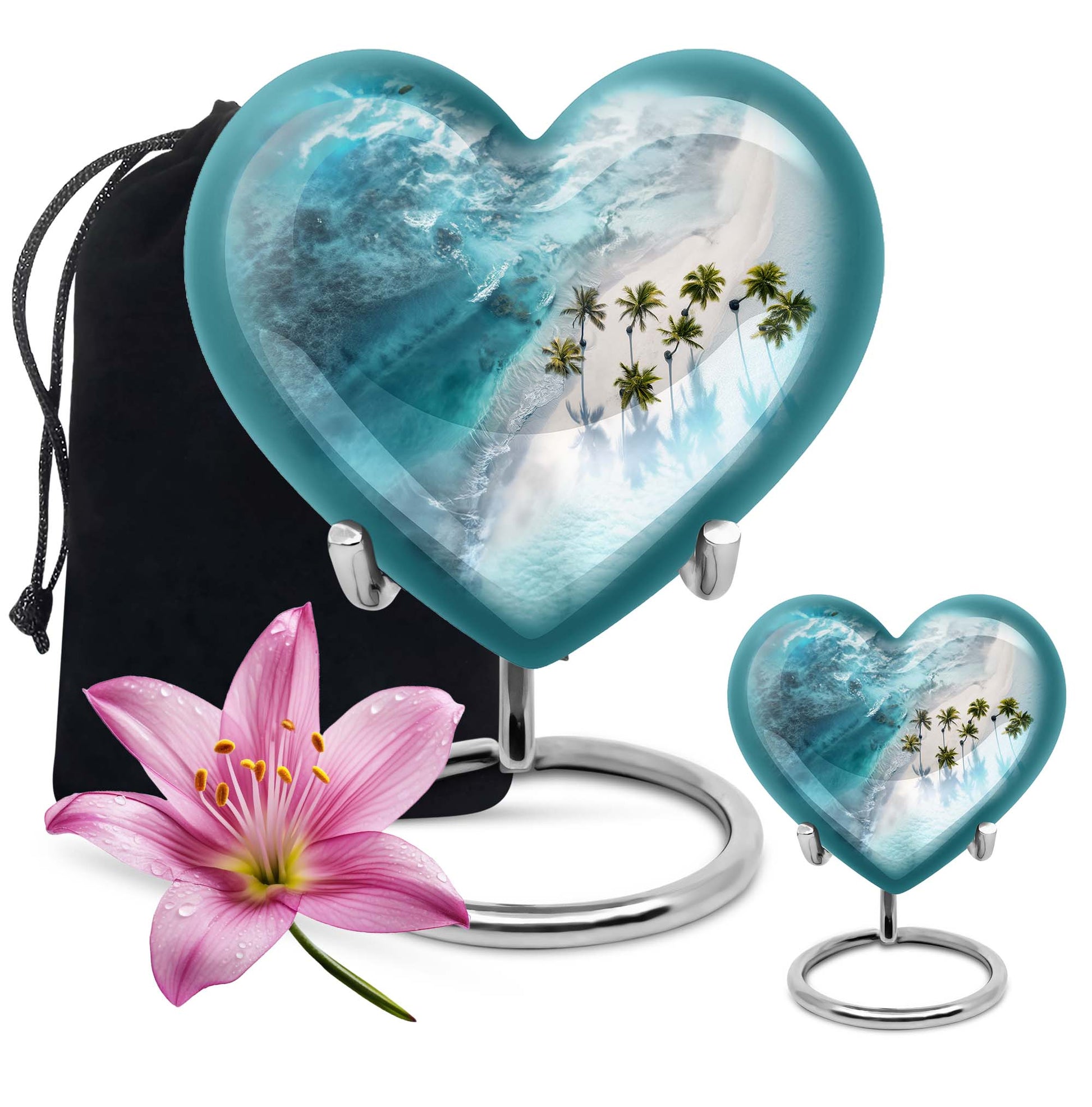 heart-shaped Beach Urn