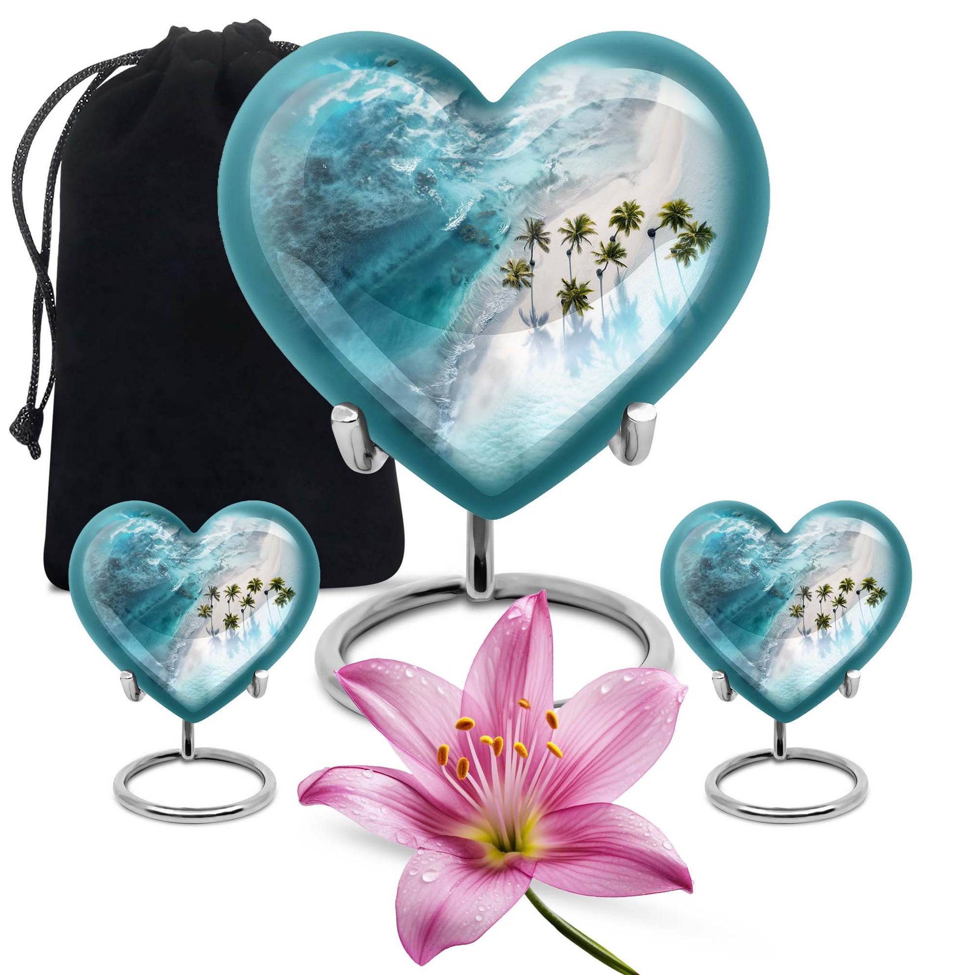 heart-shaped Beach Urn