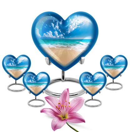 Heart Design Beach Urn